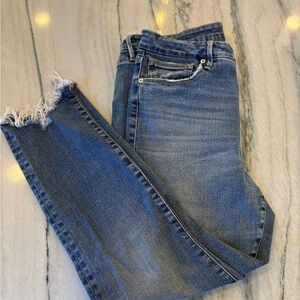 Good American Good Legs Distressed Straight Jeans